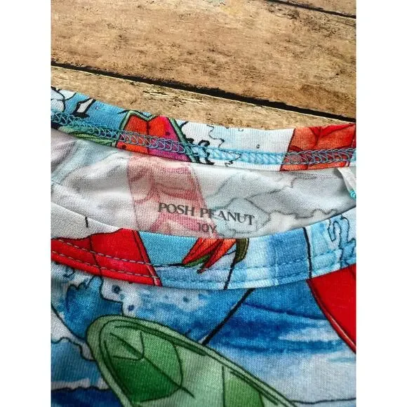 NWT Posh Peanut Waves Pajama Set 10Y - Picture 2 of 4